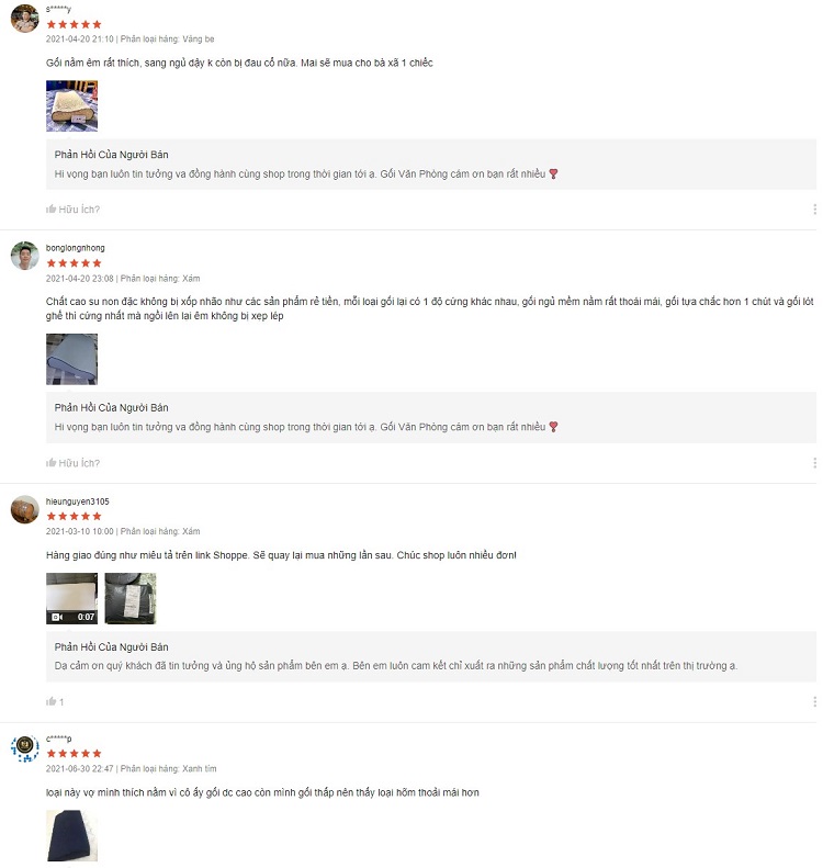 Đánh giá gối cao su non gel mát