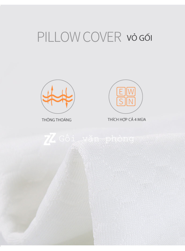 vỏ gối cotton sợi tre