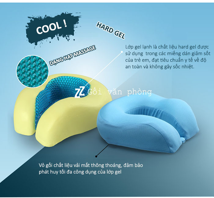 Gối gel lạnh làm mát Gối gel lạnh làm mát