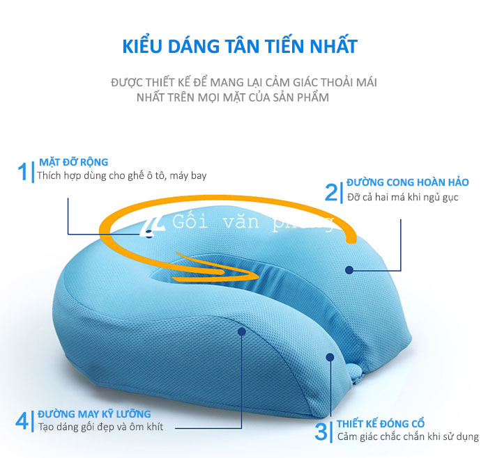 Kiểu dáng gối chữ U Kiểu dáng gối chữ U