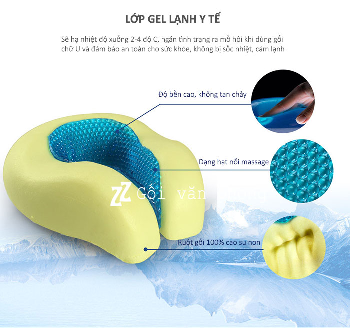 Ruột gối cao su non gel lạnh Ruột gối cao su non gel lạnh