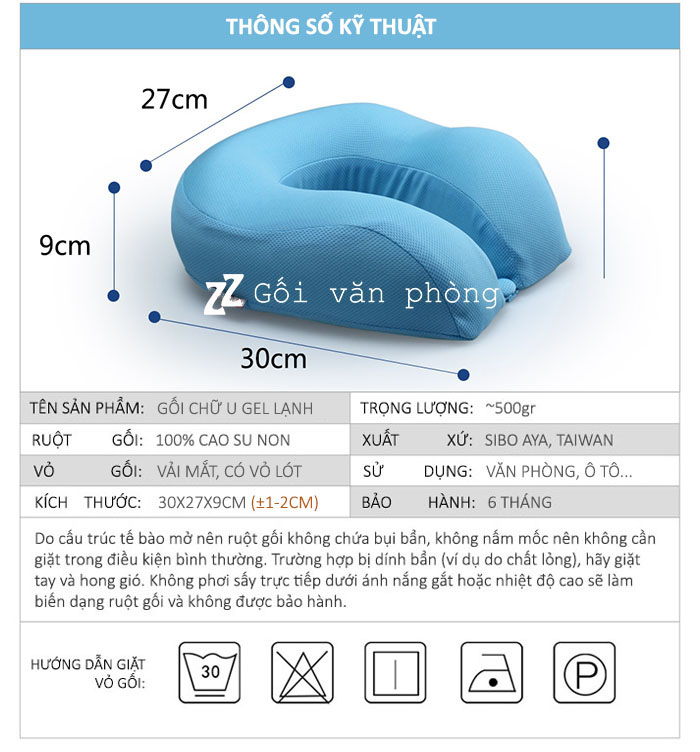 Kích thước gối Kích thước gối