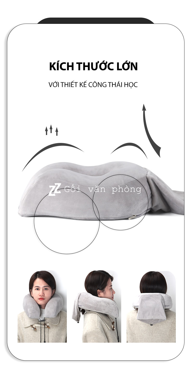 gối chữ U to gối chữ U to