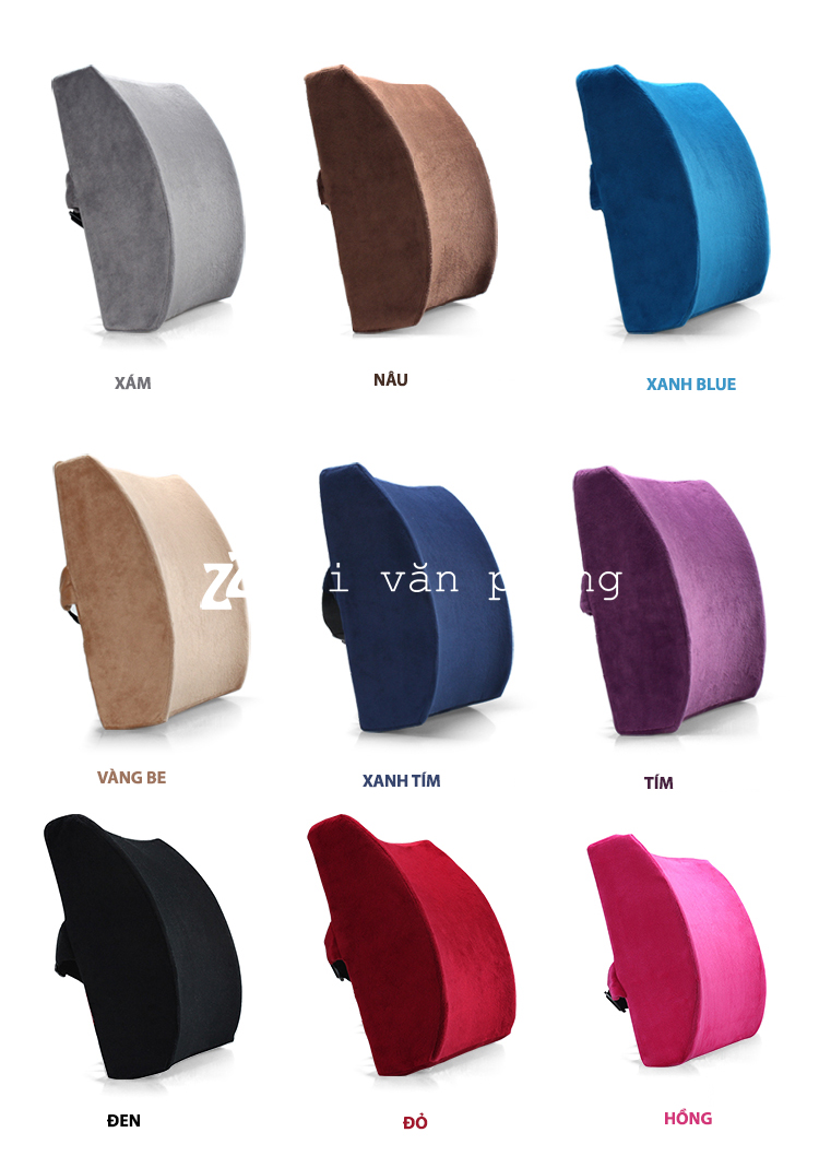 Màu gối vỏ nhung