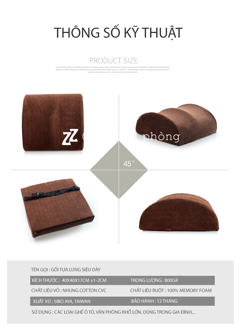 thông số gối thông số gối
