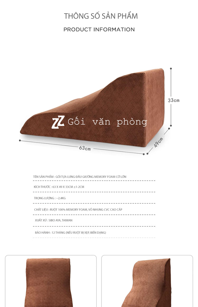 Kích thước gối