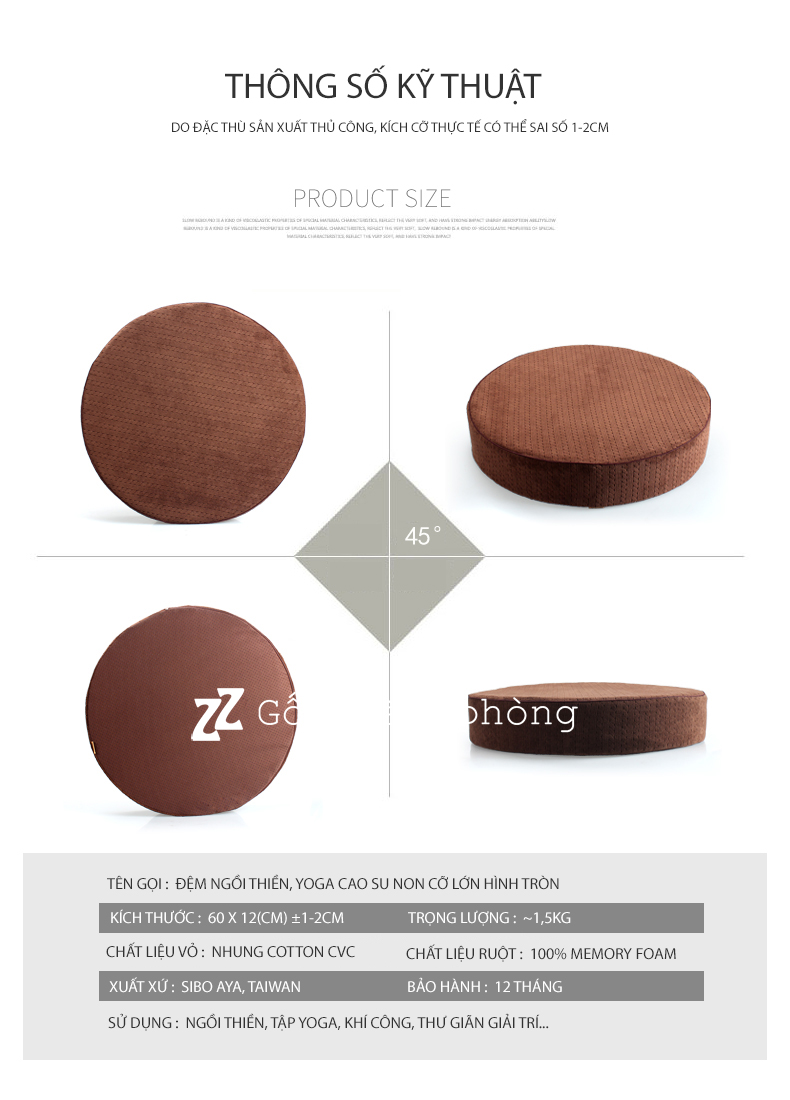 Gối cao su non Gối cao su non